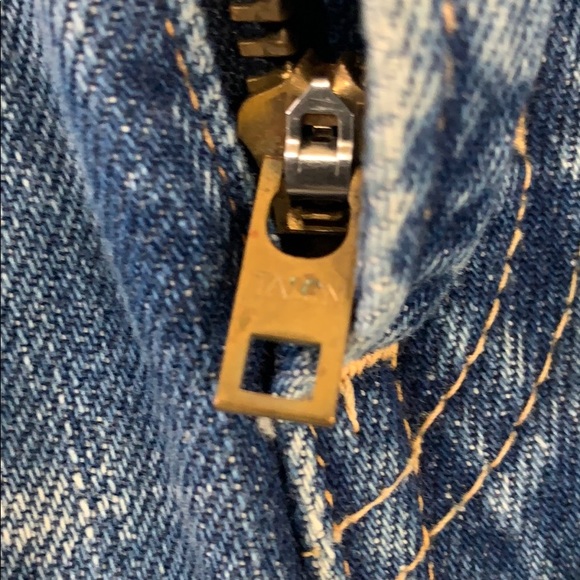 BLUE BLUE Japan rare patch-distressed jeans - Picture 15 of 16